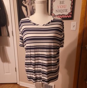 CLOSE OUT XL Cato striped tee shirt